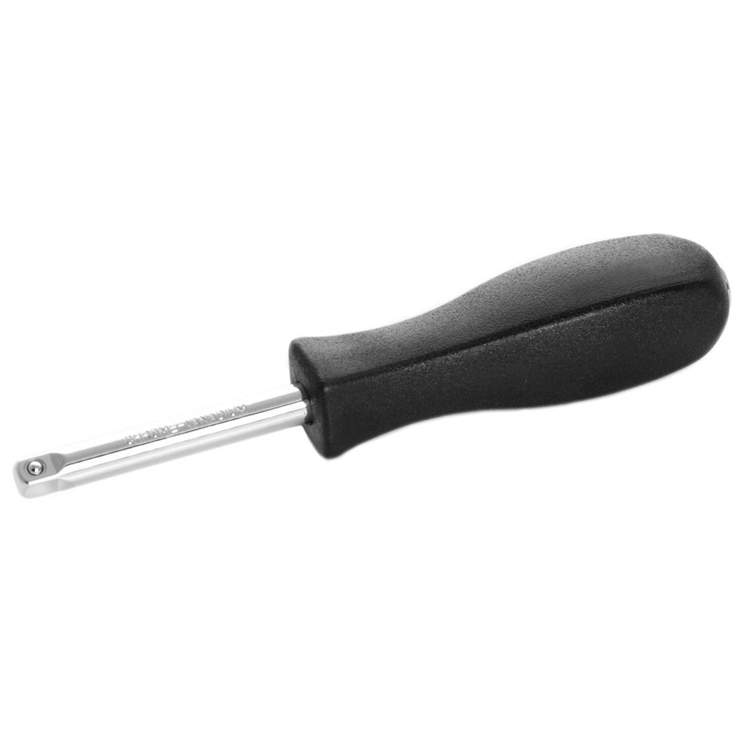 Performance Tool Breaker Bar, Non-Ratcheting Head, 1/4 Inch Drive, 6 Inch Length, Chrome Vanadium Alloy Steel, Spinner Handle – W36124