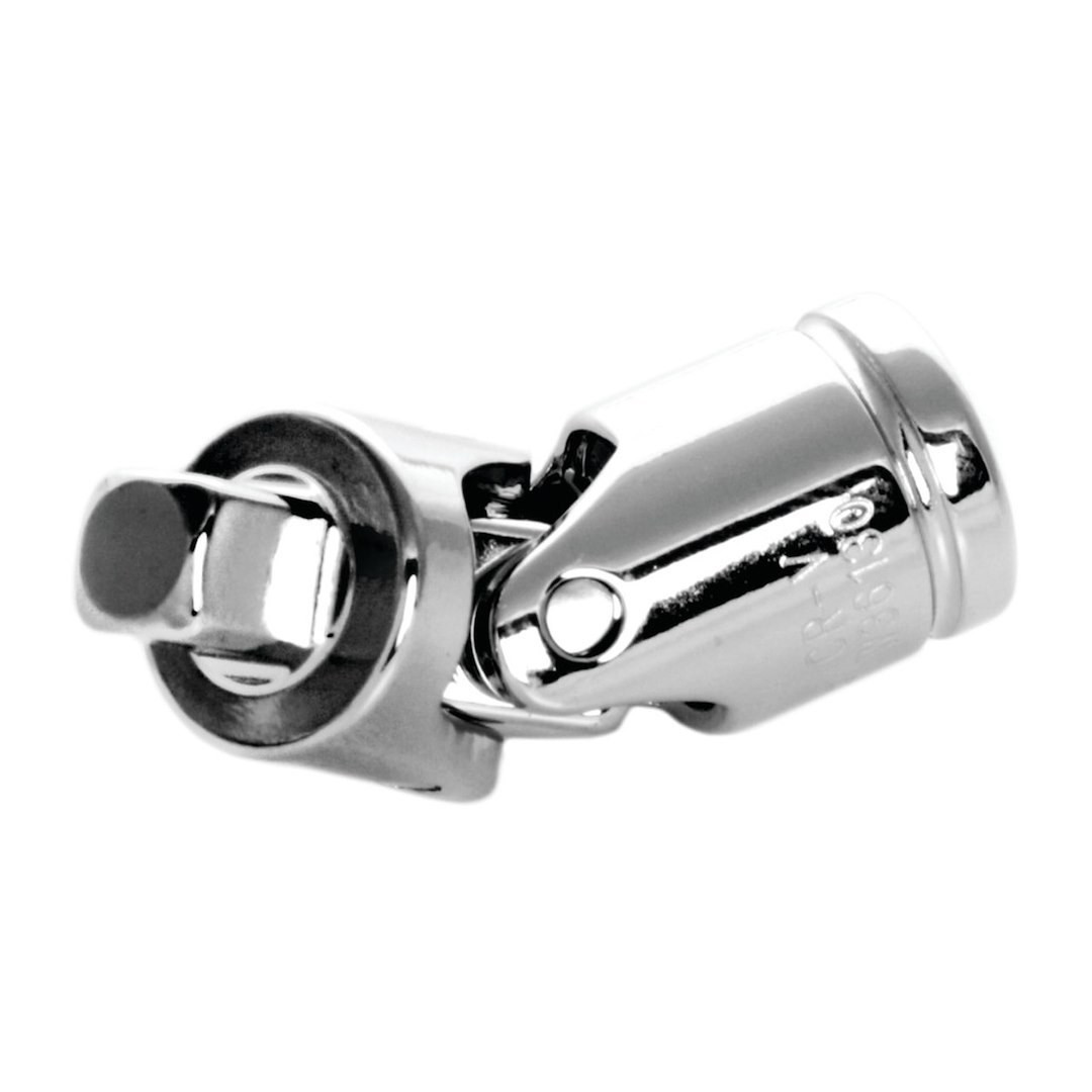 Performance Tool Universal Joint Socket, Use to Rotate Sockets for Hard to Reach Angles, 1/4 Inch Drive, Chrome Plated, Chrome Vanadium Steel – W36130