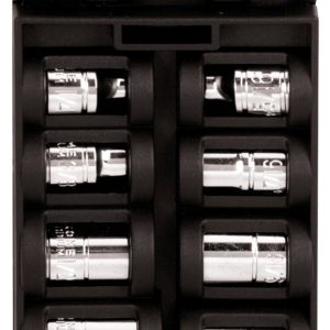 Performance Tool Socket Set, 3/8 Inch Drive, Standard, 6 Point, Chrome Vanadium Steel – W38002