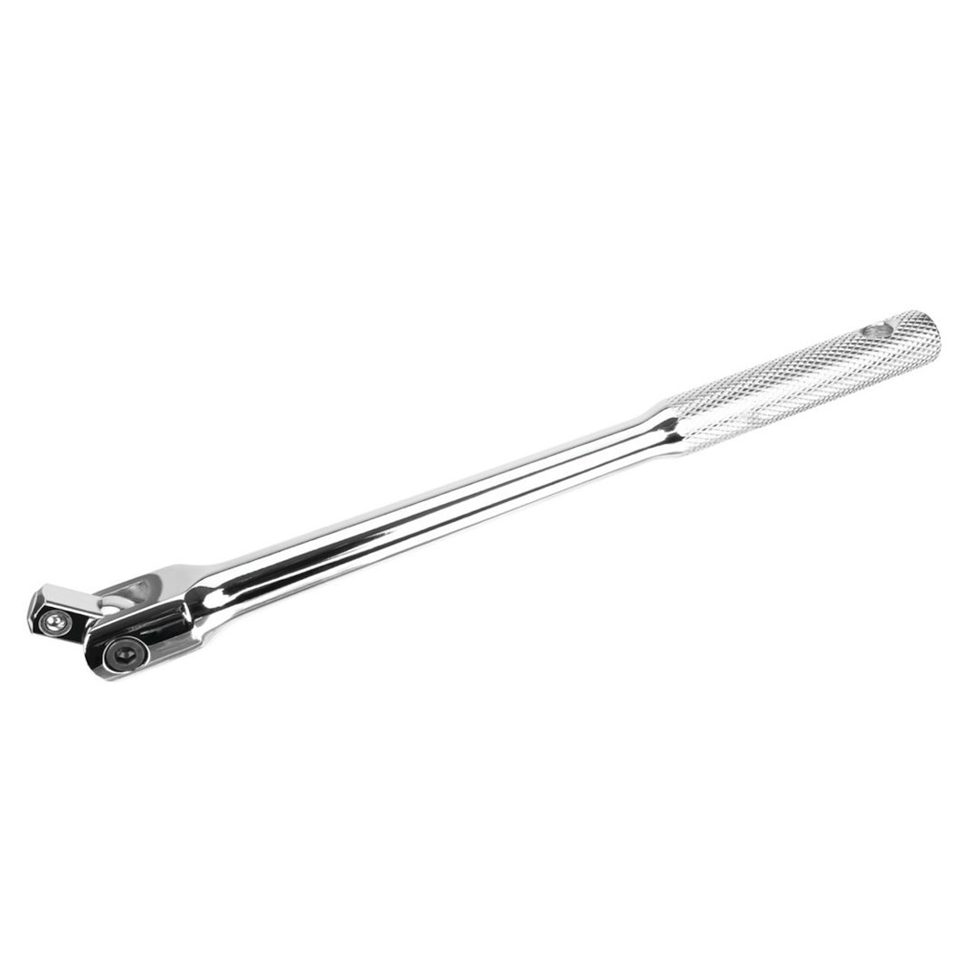 Performance Tool Breaker Bar, Non-Ratcheting Head, 3/8 Inch Drive, 10 Inch Length, With Swivel Head, Chrome Plated – W38118