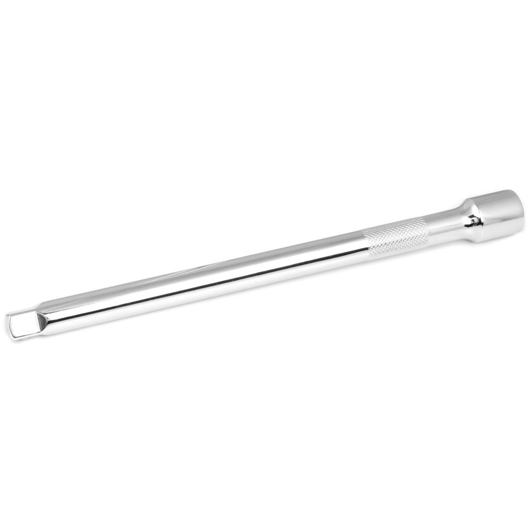 Performance Tool Socket Extension, 3/8 Inch Drive, 8 Inch Length, Polished Nickel Chrome Plated, Chrome Vanadium Alloy Steel, Single – W38148