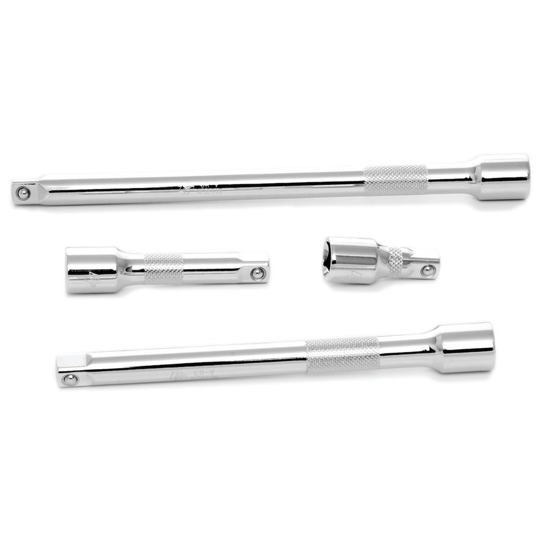Performance Tool Socket Extension, 3/8 Inch Drive, 1-3/4 Inch/ 3 Inch/ 6 Inch/ 8 Inch Length, Polished Nickel Chrome Plated – W38152