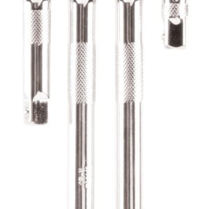 Performance Tool Socket Extension, 3/8 Inch Drive, 1-3/4 Inch/ 3 Inch/ 6 Inch/ 8 Inch Length, Polished Nickel Chrome Plated – W38152