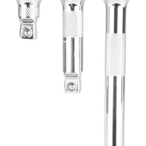 Performance Tool Socket Extension, 3/8 Inch Drive, 1-3/4 Inch/ 3 Inch/ 8 Inch Length, Polished Nickel Chrome Plated – W38157