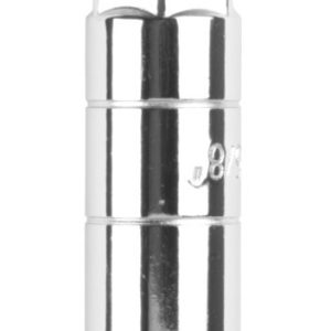 Performance Tool Spark Plug Socket, 3/8 Inch Drive, 5/8 Inch, Chrome Plated, Chrome Vanadium Alloy Steel, 5-1/8 Inch Length – W38162