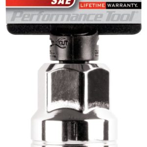 Performance Tool Spark Plug Socket, 3/8 Inch Drive, 13/16 Inch, Chrome Plated, Chrome Vanadium Alloy Steel – W38164