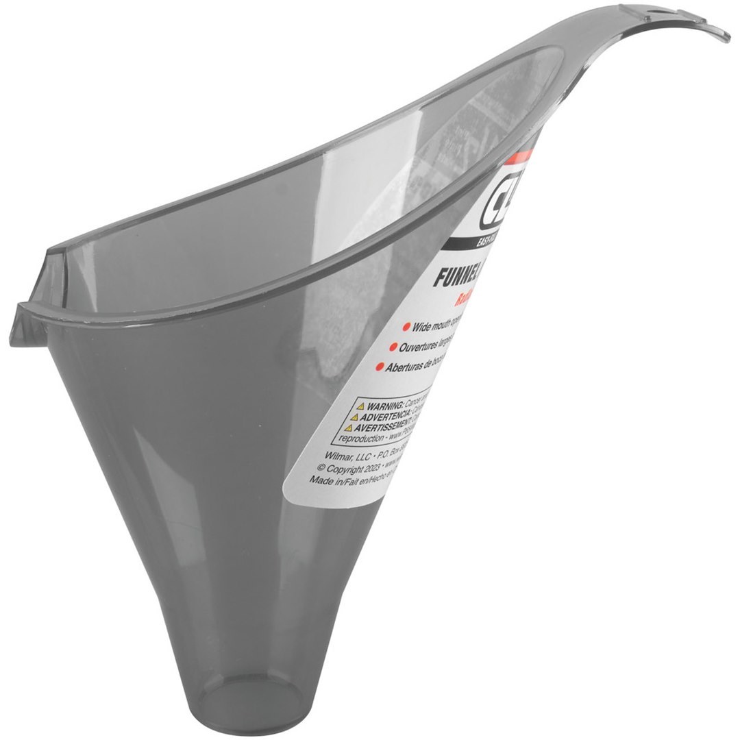 Performance Tool Funnel, Clear View™, Round, Easy Fill, 0.4 Pint Capacity, Transparent, Polypropylene – W4056