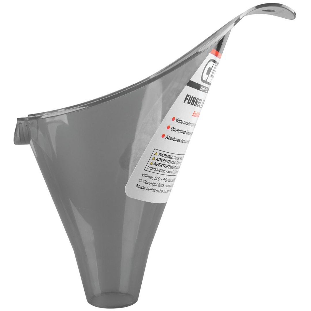 Performance Tool Funnel, Clear View™, Round, Easy Fill, 0.4 Pint Capacity, Transparent, Polypropylene – W4056