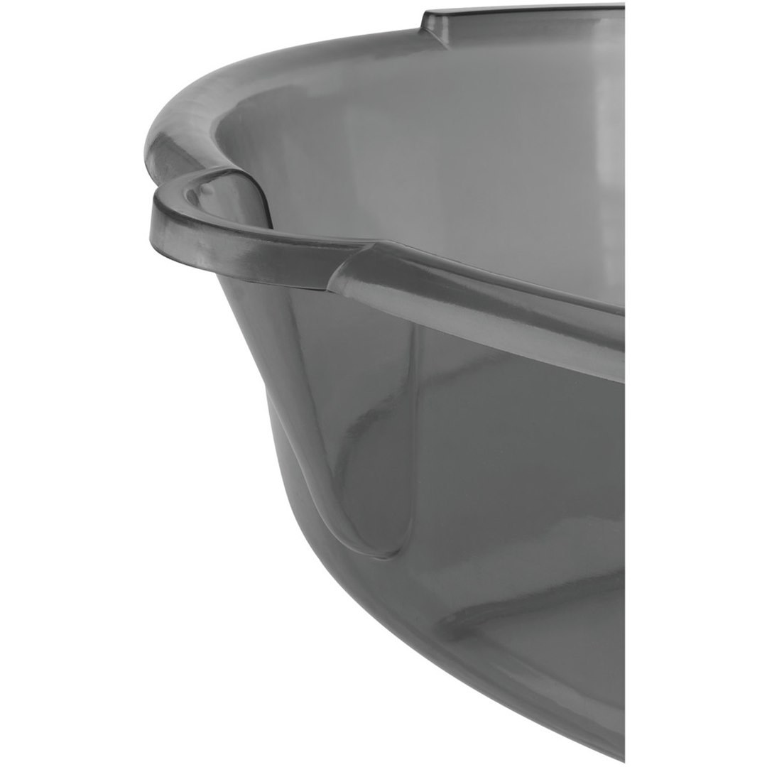 Performance Tool Drain Pan, 7 Quart Capacity, 13-1/2 Inch Top Diameter X 11 Inch Base Diameter, 4 Inch Height, Transparent, Polypropylene – W4068