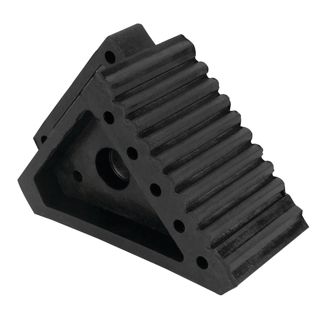 Performance Tool Wheel Chock, Black, Solid Rubber, Single – W41001