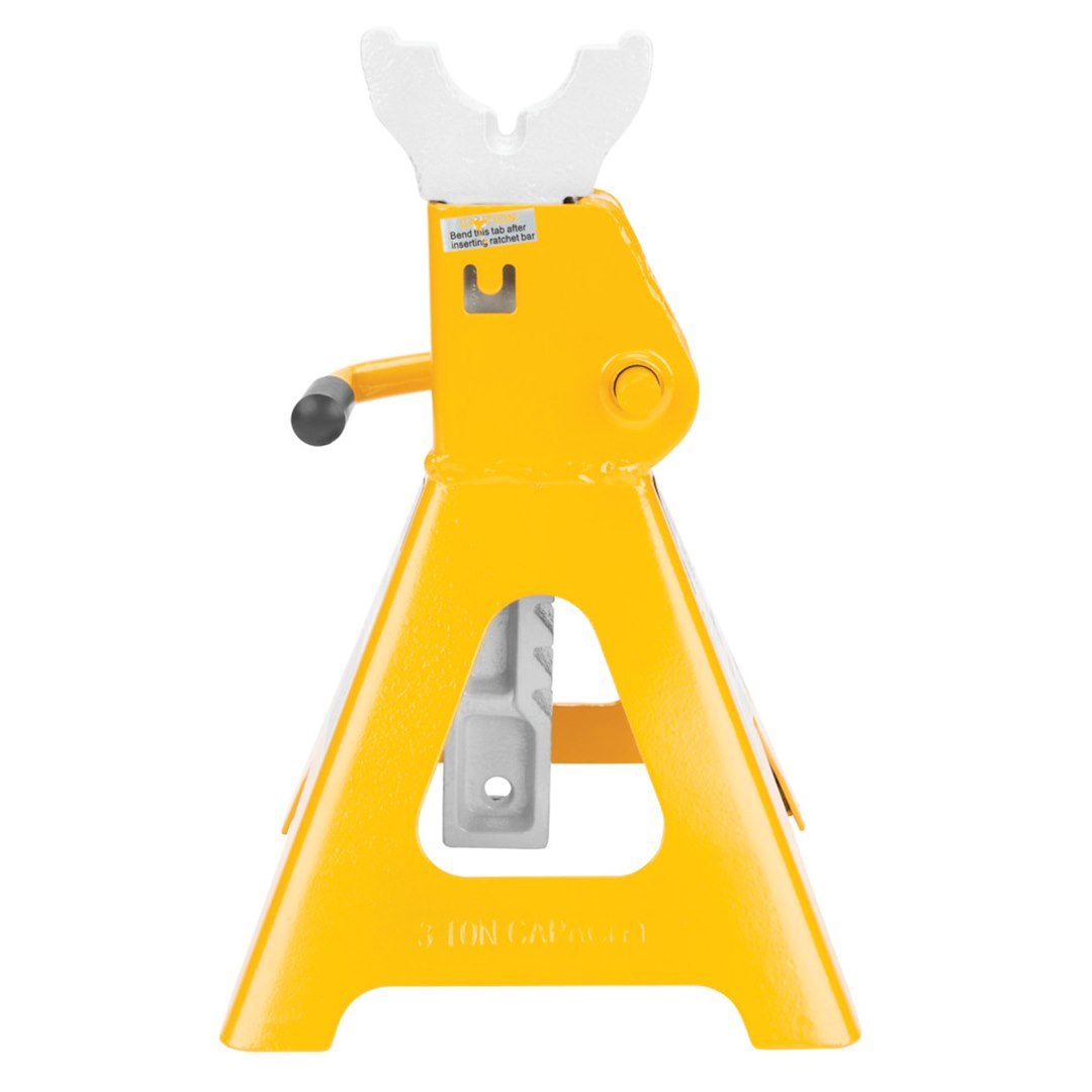 Performance Tool Jack Stand, 3 Ton Capacity, Ratchet Style, 6-7/8 Inch X 7-5/8 Inch Base, 11-1/4 Inch Minimum Height – W41022