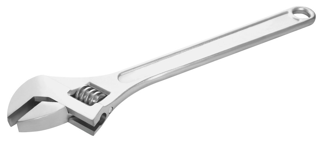 Performance Tool Adjustable Wrench, 18 Inch Length, Polished, Alloy Steel, Single – W418P