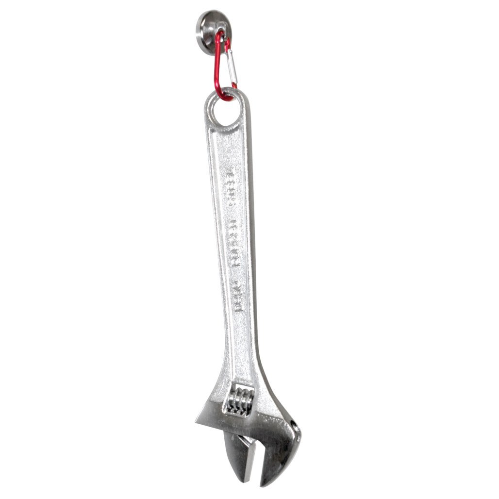 Performance Tool Carabiner, Snap Lock, D-Shape, Use to Hang Tools/ Keys/ Cords/ Ropes/ Any Ferrous Surface, Red, Aluminum – W482