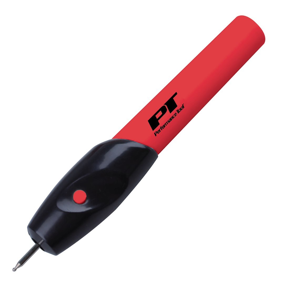 Performance Tool Engraver, Use to Engrave on Metal/ Wood/ Plastic and Glass, 3 Volt, Cordless, Aa Battery Powered – W50035