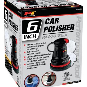 Performance Tool Polisher, 0.5 Amps, 3500 RPM, 120 Volt AC, 15 Inch Cord Length, 6 Inch Diameter – W50053