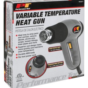 Performance Tool Heat Gun, Electric with 6 Foot Power Cord, Variable Temperature – W50077
