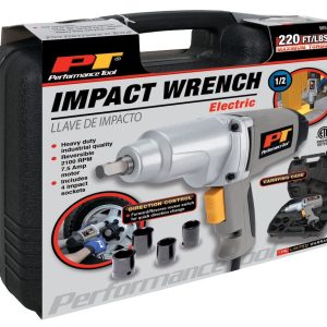 Performance Tool Impact Driver, Used for Loosening and Tightening Fasteners, 1/2 Inch Drive, Black Handle – W50080