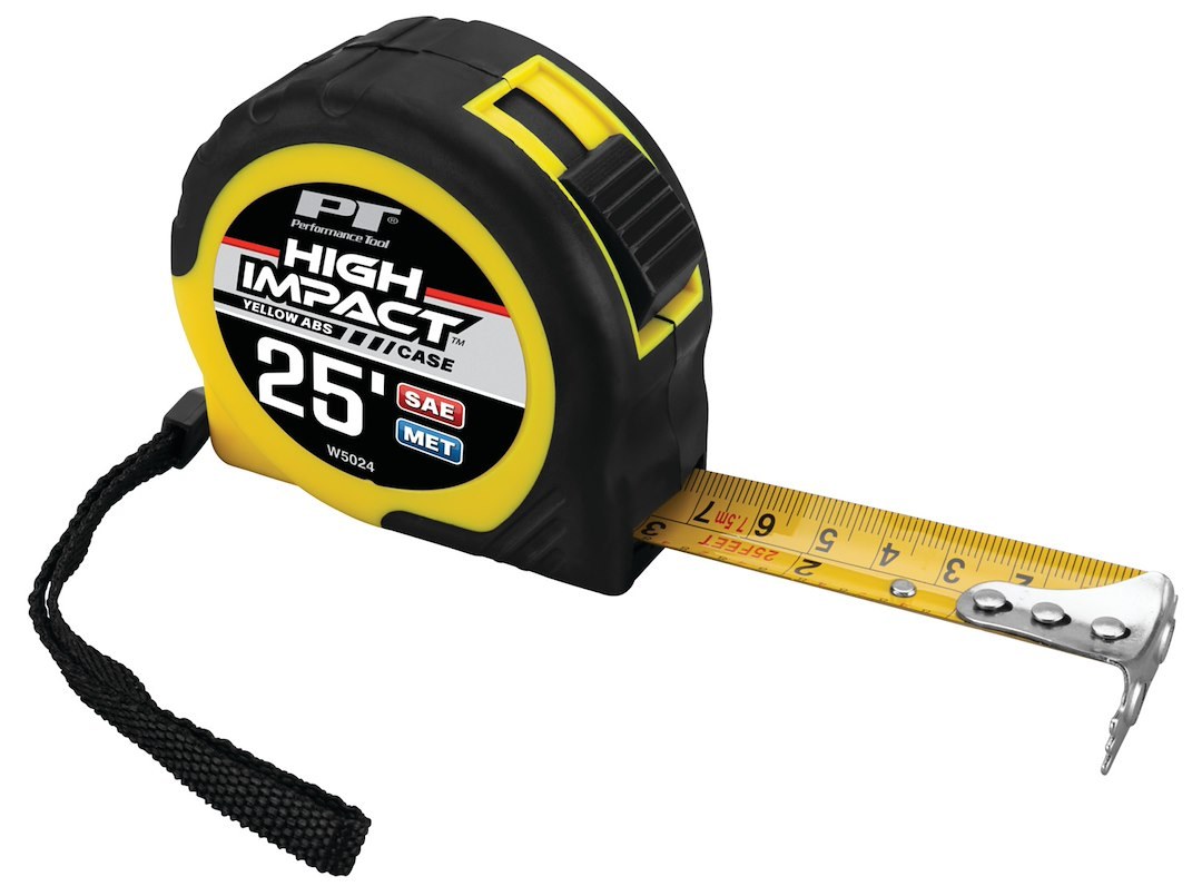 Performance Tool Tape Measure, Fast Measure ®, Nylon Coated Steel, 25 Foot Length X 1 Inch Width – W5024