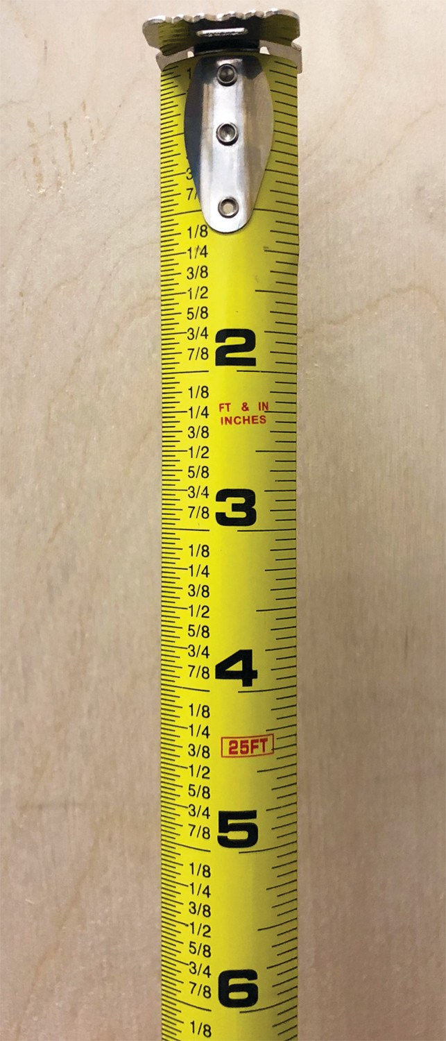 Performance Tool Tape Measure, Clear Polycarbonate Housing, 25 Foot Length, With Double Sided Hook/ Belt Hook and Wrist Strap – W5041