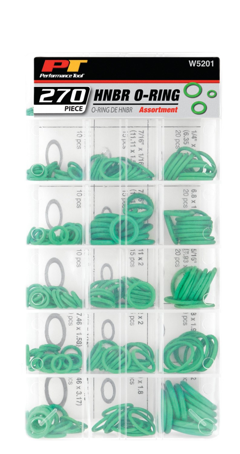 Performance Tool O-Ring Assortment, Hydrogenated Nitrile Butadiene Rubber – W5201