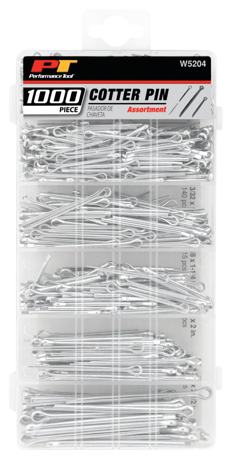 Performance Tool Cotter Pin Assortment, Steel – W5204
