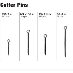 Performance Tool Cotter Pin Assortment, Steel – W5204