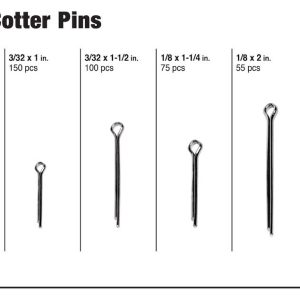 Performance Tool Cotter Pin Assortment, Steel – W5205