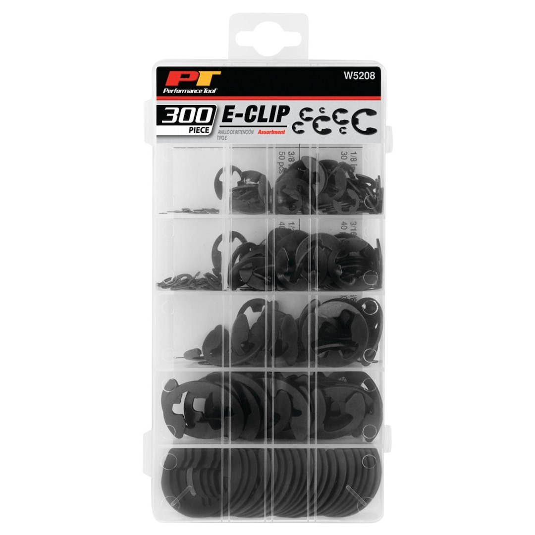 Performance Tool E-Clip Assortment, Steel – W5208