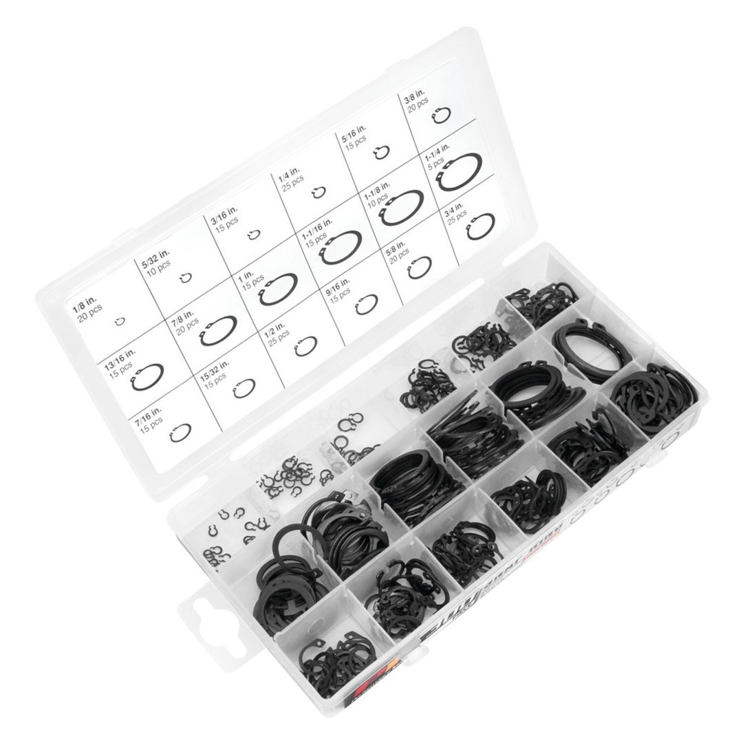 Performance Tool Multi Purpose Snap Ring Assortment, Steel – W5212