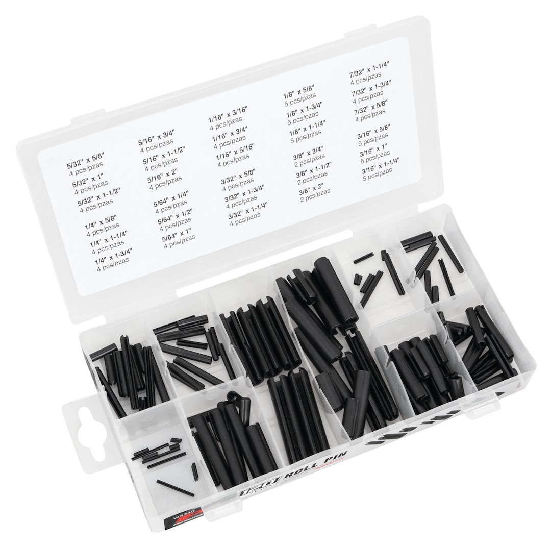 Performance Tool Roll Pin Assortment, Steel – W5340