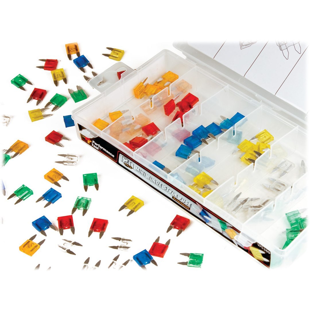 Performance Tool Fuse Assortment, Mini Blade Fuse – W5369