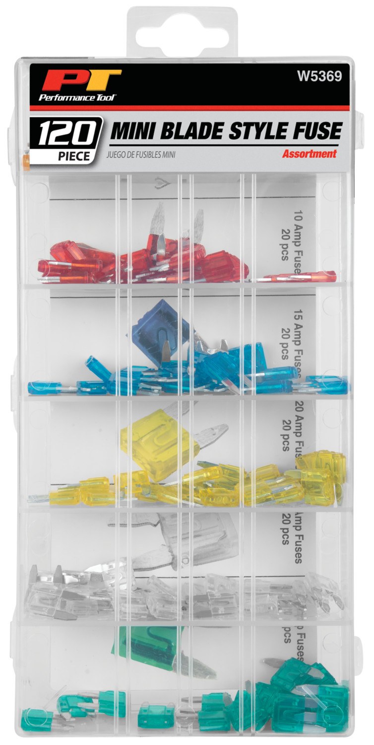 Performance Tool Fuse Assortment, Mini Blade Fuse – W5369
