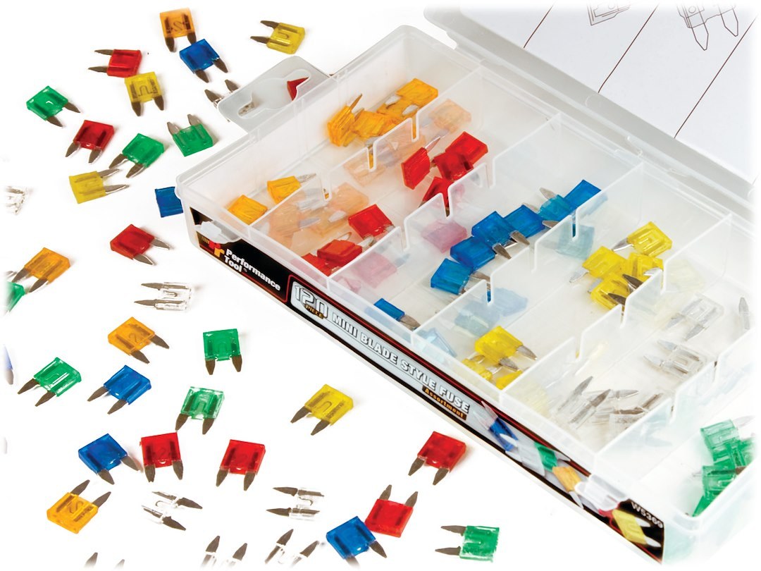 Performance Tool Fuse Assortment, Mini Blade Fuse – W5369