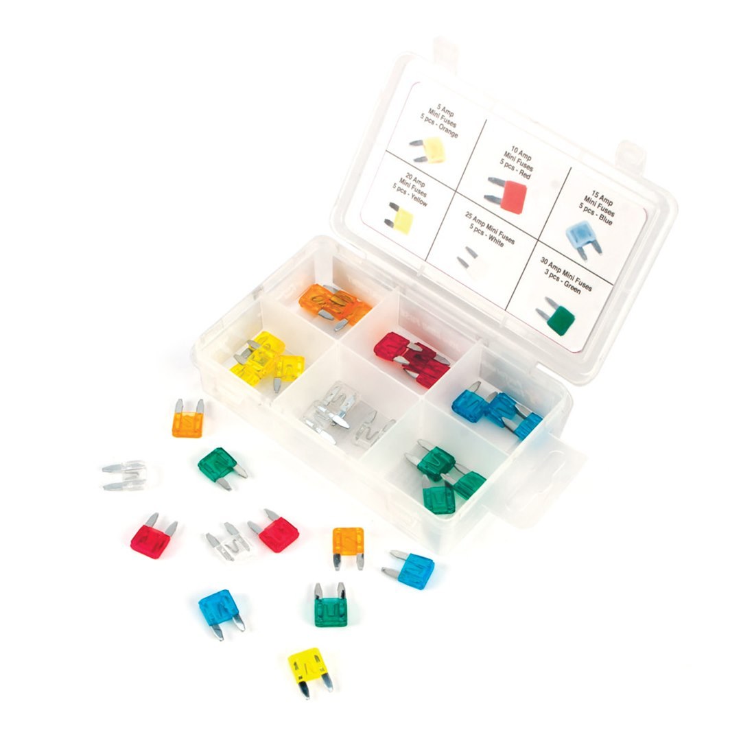 Performance Tool Fuse Assortment, Mini Blade Fuse – W5371