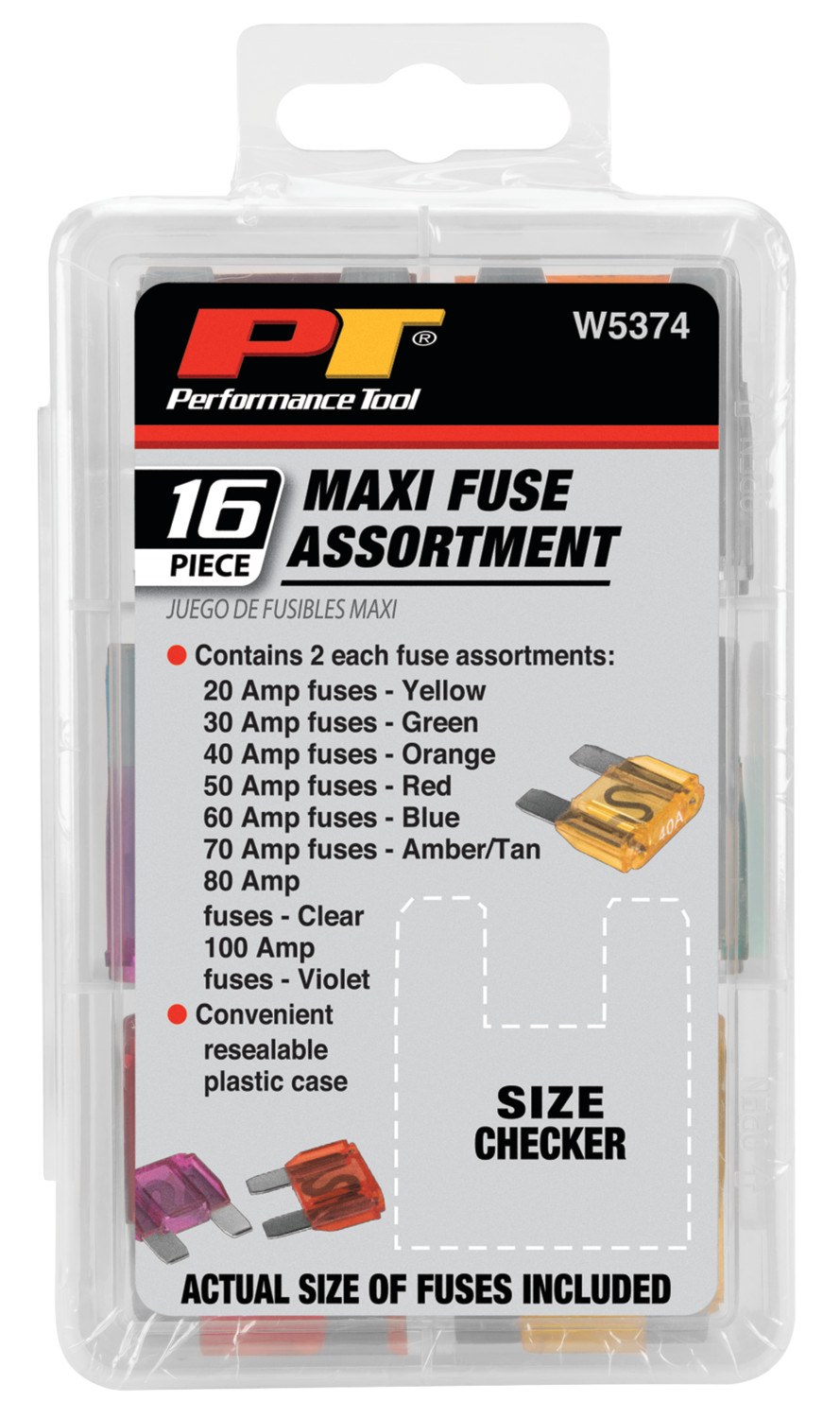Performance Tool Fuse Assortment, Maxi Fuse – W5374