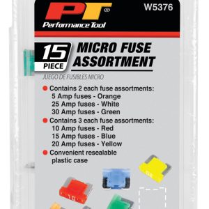 Performance Tool Fuse Assortment, Micro Blade Fuse – W5376