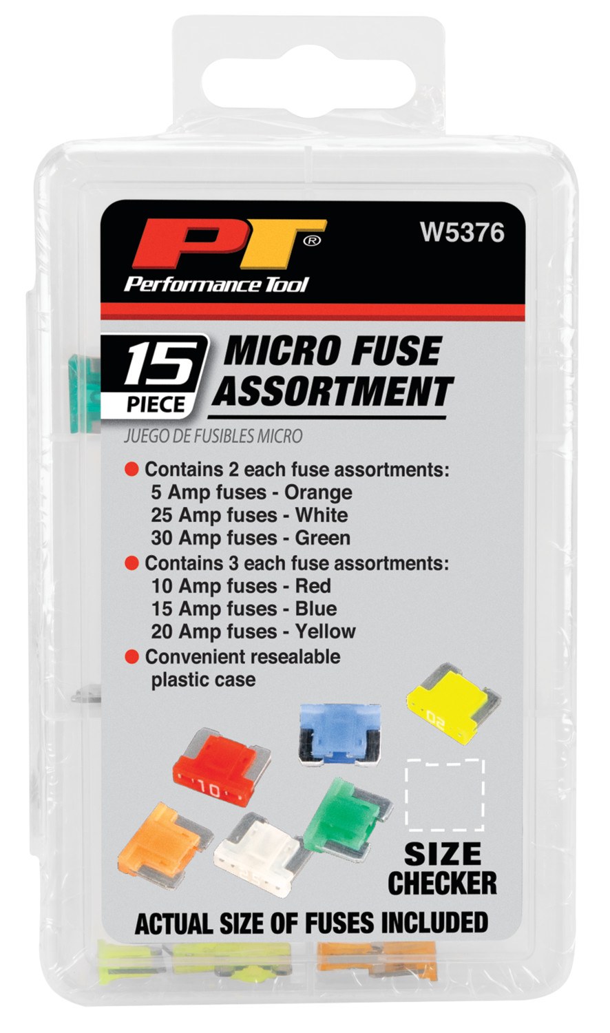 Performance Tool Fuse Assortment, Micro Blade Fuse – W5376