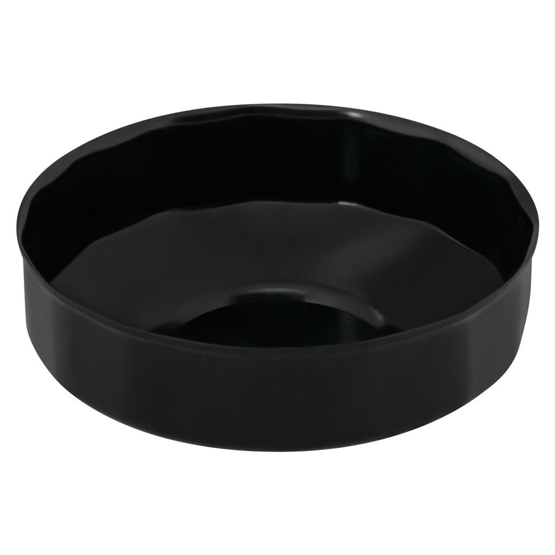 Performance Tool Oil Filter Wrench, Fits Multiple Brands of Oil Filters, Cap Type, 93 Millimeter Size, 3/8 Inch Drive, Black, Steel – W54107