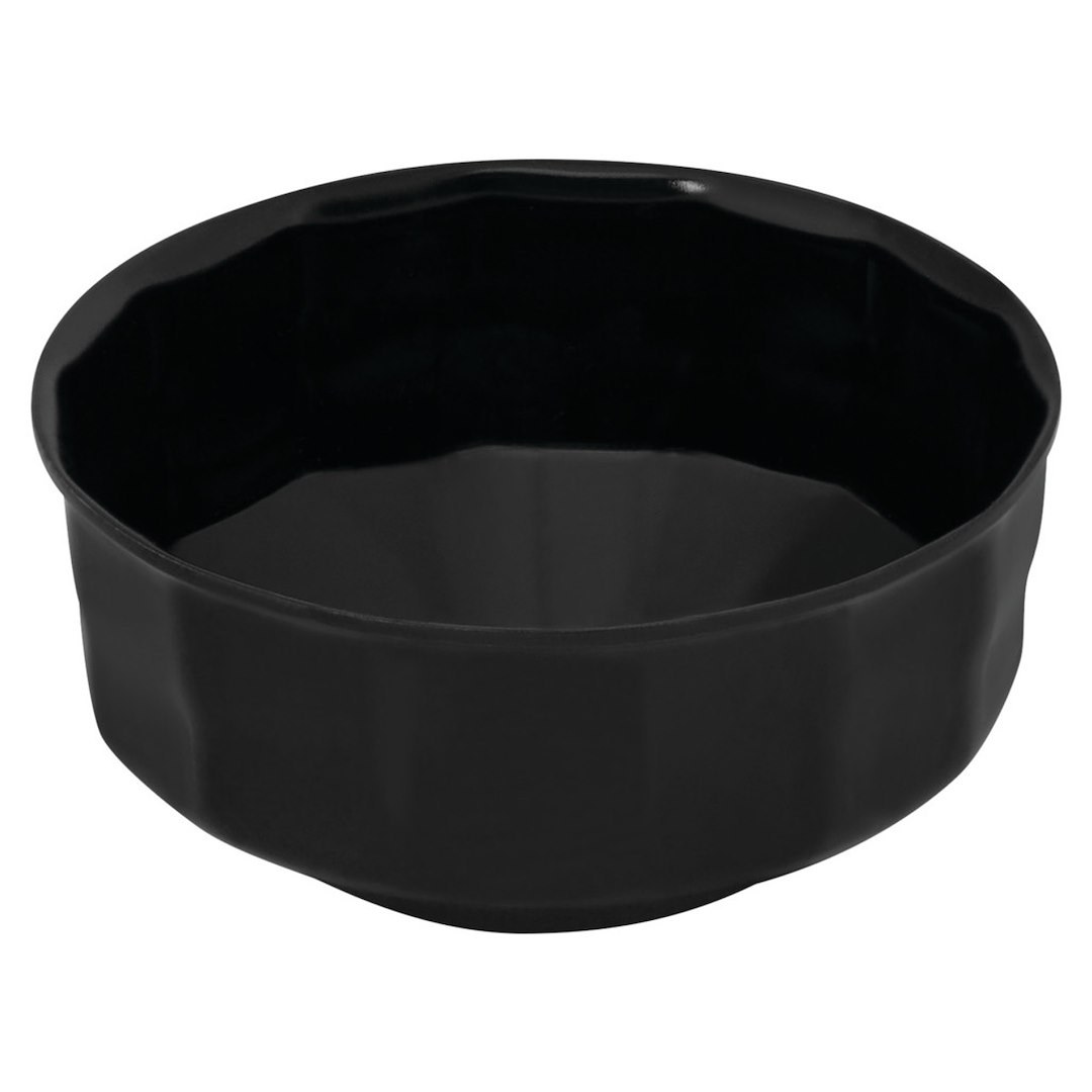 Performance Tool Oil Filter Wrench, Fits Multiple Brands of Oil Filters, Cap Type, 65/67 Millimeter Size, 3/8 Inch Drive, Black, Steel – W54109