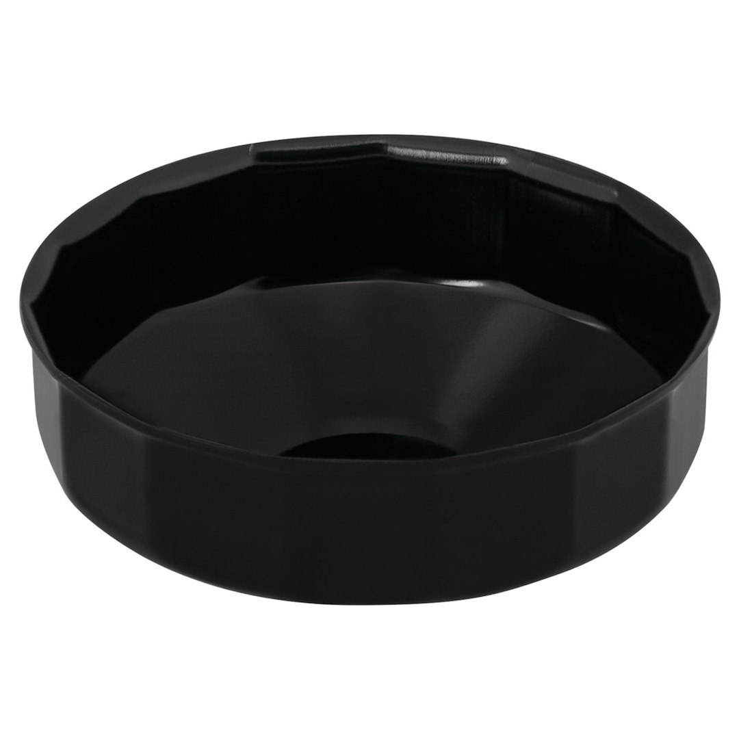 Performance Tool Oil Filter Wrench, Fits Multiple Brands of Oil Filters, Cap Type, 80 Millimeter Size, 3/8 Inch Drive, Black, Steel – W54111