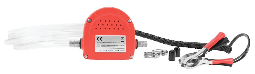 Performance Tool Oil Changing Pump, 12 Volt Self Priming DC Pump, 5 Amp, 3 Quart Per Minute Transfer Rate – W54170