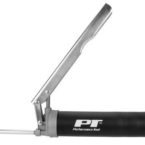 Performance Tool Grease Gun, Use with 14 Ounce Grease Cartridge, Chrome Plated Lever Action Arm, 10000 PSI Working Pressure – W54201