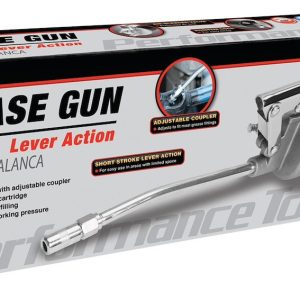 Performance Tool Grease Gun, Use with 14 Ounce Grease Cartridge, Chrome Plated Lever Action Arm, 10000 PSI Working Pressure – W54201