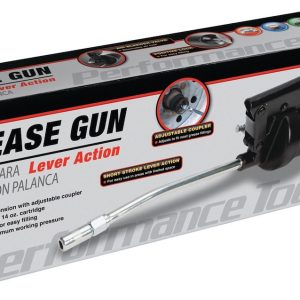 Performance Tool Grease Gun, Use with 14 Ounce Grease Cartridge, Chrome Plated Lever Action Arm, 6000 PSI Working Pressure – W54203