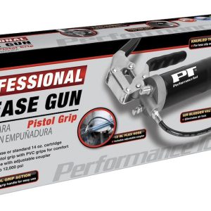 Performance Tool Grease Gun, Use with 14 Ounce Grease Cartridge, Chrome Plated Lever Action Arm, 7000 PSI Working Pressure – W54204