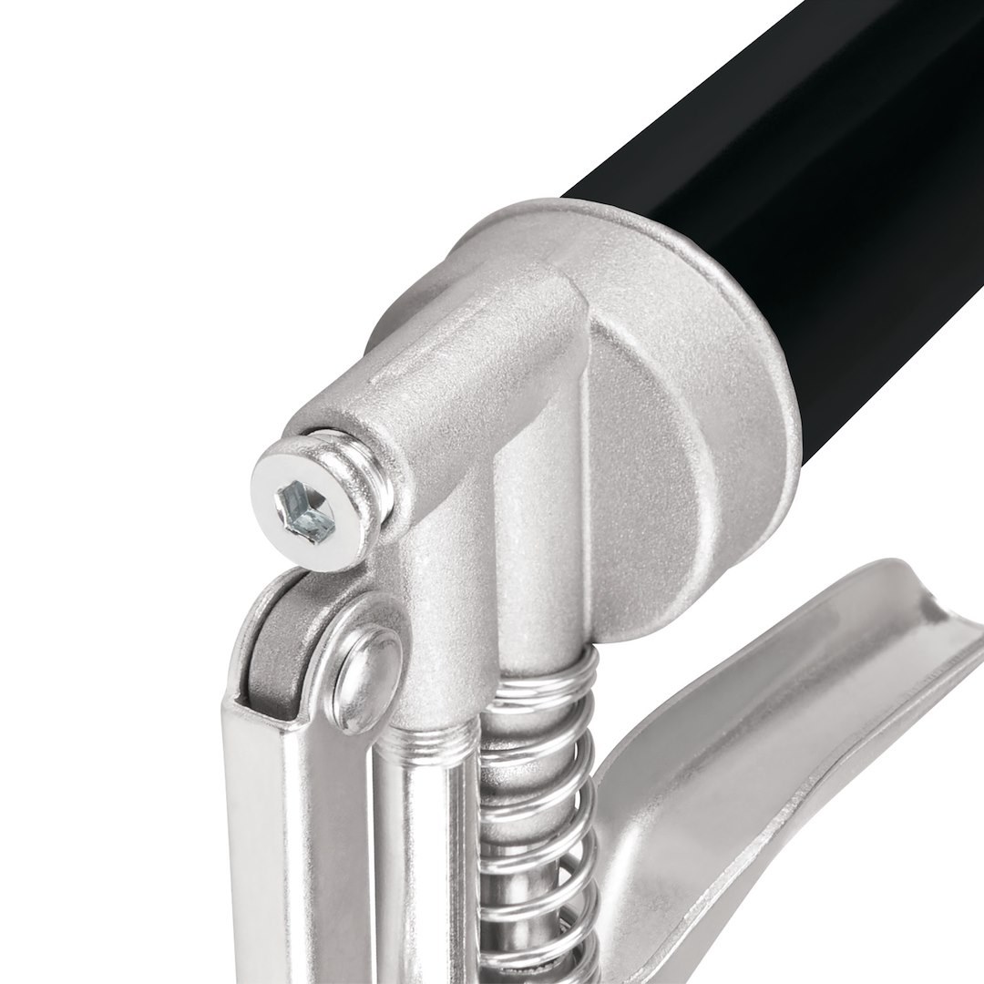 Performance Tool Grease Gun, Use with 3 Ounce Grease Cartridge, Chrome Plated Arm, 4500 PSI Working Pressure/ with 3 Ounce Grease Cartridge – W54205