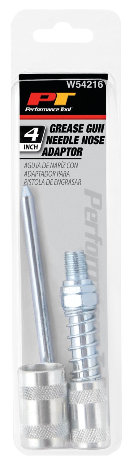Performance Tool Grease Gun Adapter Needle, Used for 4WD Universal Joints, 4 Inch Length, Without Cover – W54216