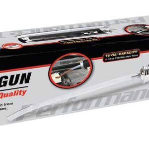 Performance Tool Suction Gun, Use to Remove Fluid from Transmissions/ Differentials/ Gear Cases/ Crankcases, 1 Pint Capacity, Chrome Plated – W54220