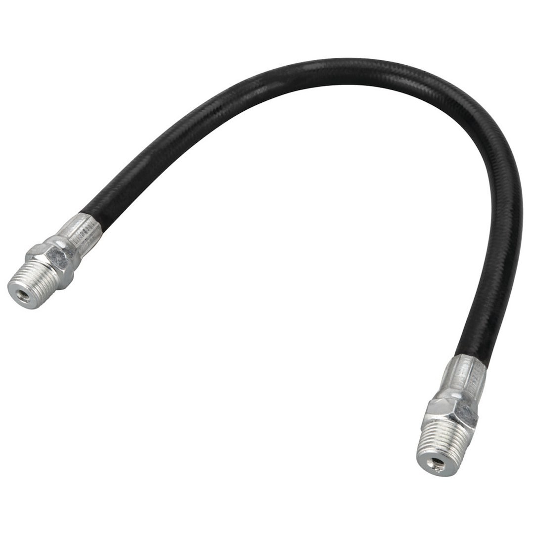 Performance Tool Grease Gun Hose, For Use with Hand Grease Guns, 1/8 Inch NPT X 12 Inch Length, 3000 PSI Working Pressure – W54221