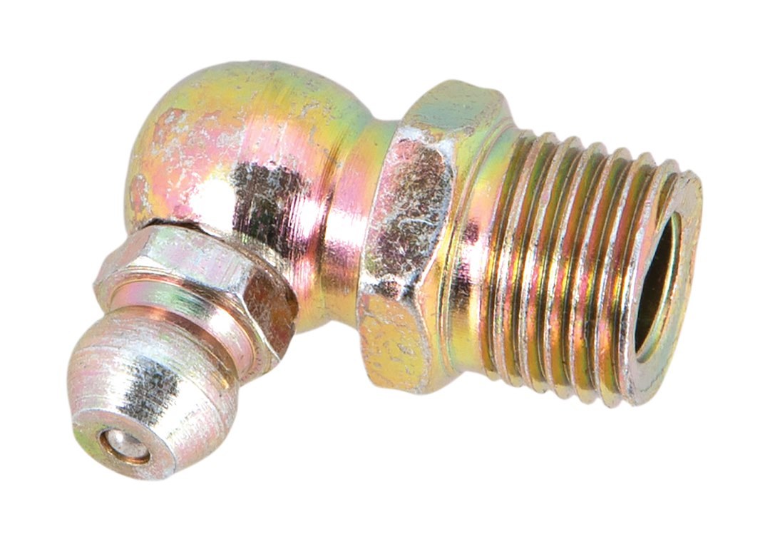 Performance Tool Grease Fitting, 1/8 Inch – 27 Thread 90 Degree, Set of 10 – W54243